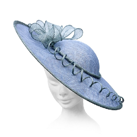 Sky Blue Saucer Fascinator ideal for wedding guest or Mother of the Bride.