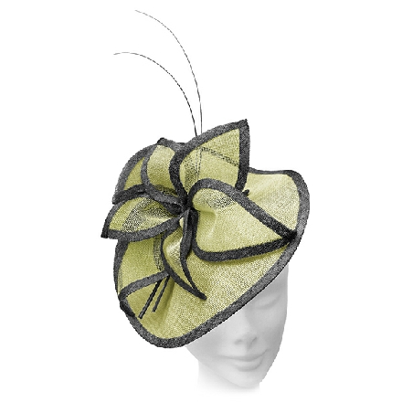 Yellow Sculptural Fascinator ideal for wedding guest or Mother of the Bride.
