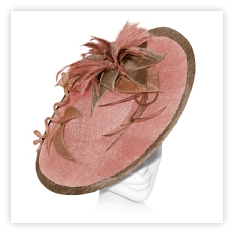 Brimmed Bespoke Handmade Wedding and Races Fascinator available in many colours with samples available.