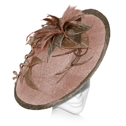 Green Saucer Fascinator ideal for Mother of the Bride or the races.