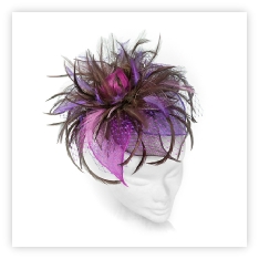 Fancy Bespoke Handmade Wedding and Races Fascinator available in many colours with samples available.
