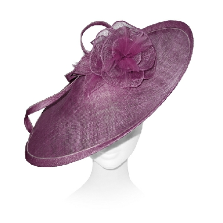 Taupe Saucer Fascinator ideal for Mother of the Bride or the races.