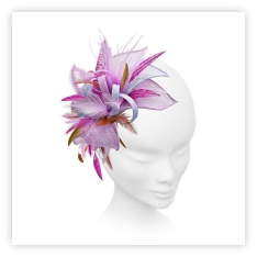 Dainty Bespoke Handmade Wedding and Races Fascinator available in many colours with samples available.