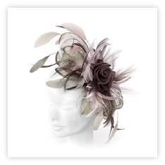 Fancy Bespoke Handmade Wedding and Races Fascinator available in many colours with samples available.